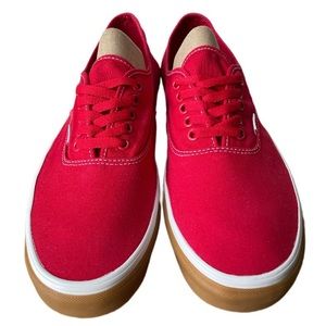 Vans Red with Gum bottom Men’s size 13